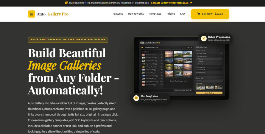 Auto Gallery Pro Software
