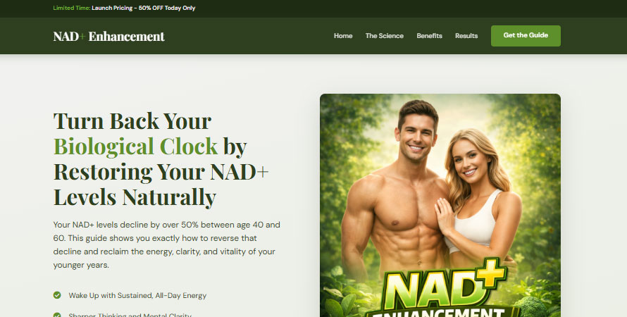 NAD+ Enhancement website