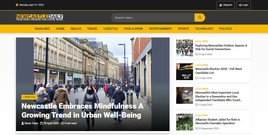 Newcastle Daily News Website