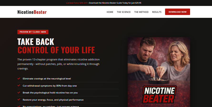 Nicotine Beater website